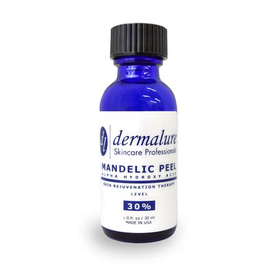 Mandelic Acid 30% AHA Alpha Hydroxy Peel Medical Strength Used For Rosacea, Cystic Acne, Blackheads, Pores, Whiteheads, Hyperpigmentation, Melasma, Age Spots, Sun Spots (2.0 fl. oz / 60 ml)