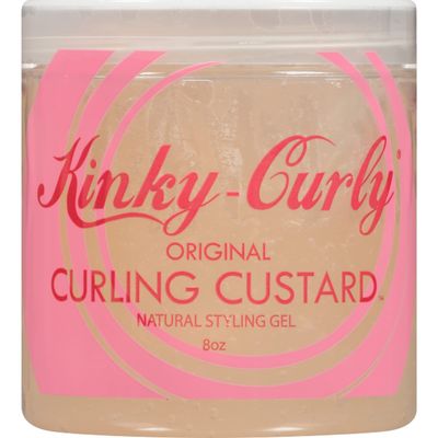 U/S/Kinky Curly Curl Cusard Gel 8oz - Definition Enhancing, Frizz-Fighting Formula for Textured Curls