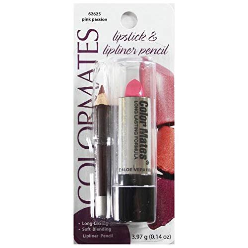 Colormates Lipstick & Lipliner Pencil 62625 Pink Passion by Color Mates