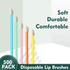 500Pcs/Set Disposable Lip Brushes Make Up Brush Lipstick Lip Gloss Wands Applicator Tool Makeup Beauty Tool Kits (Multi-colored) view 3