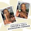 Qhemet Biologics Castor & Amla Nourishing Pomade - Vegan Pomade and Scalp Conditioner with Castor Oil and Amla - Adds Softness, Pliability & Sheen to Locs, Cornrows, Twists & Loose Hair (4 oz) view 4