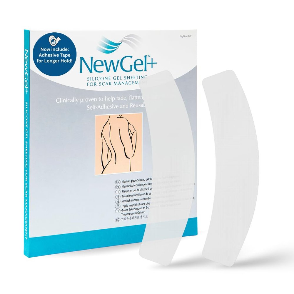 NewGel+ Medical-Grade C-Section Scar Sheets, 2" x 8", 2-Count by MyNewGel