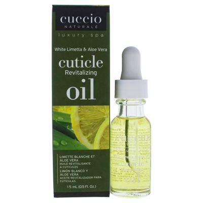 Cuccio Naturale Cuticle Revitalizing Oil - White Limetta and Aloe Vera Manicure for Unisex - 0.5 oz Oil