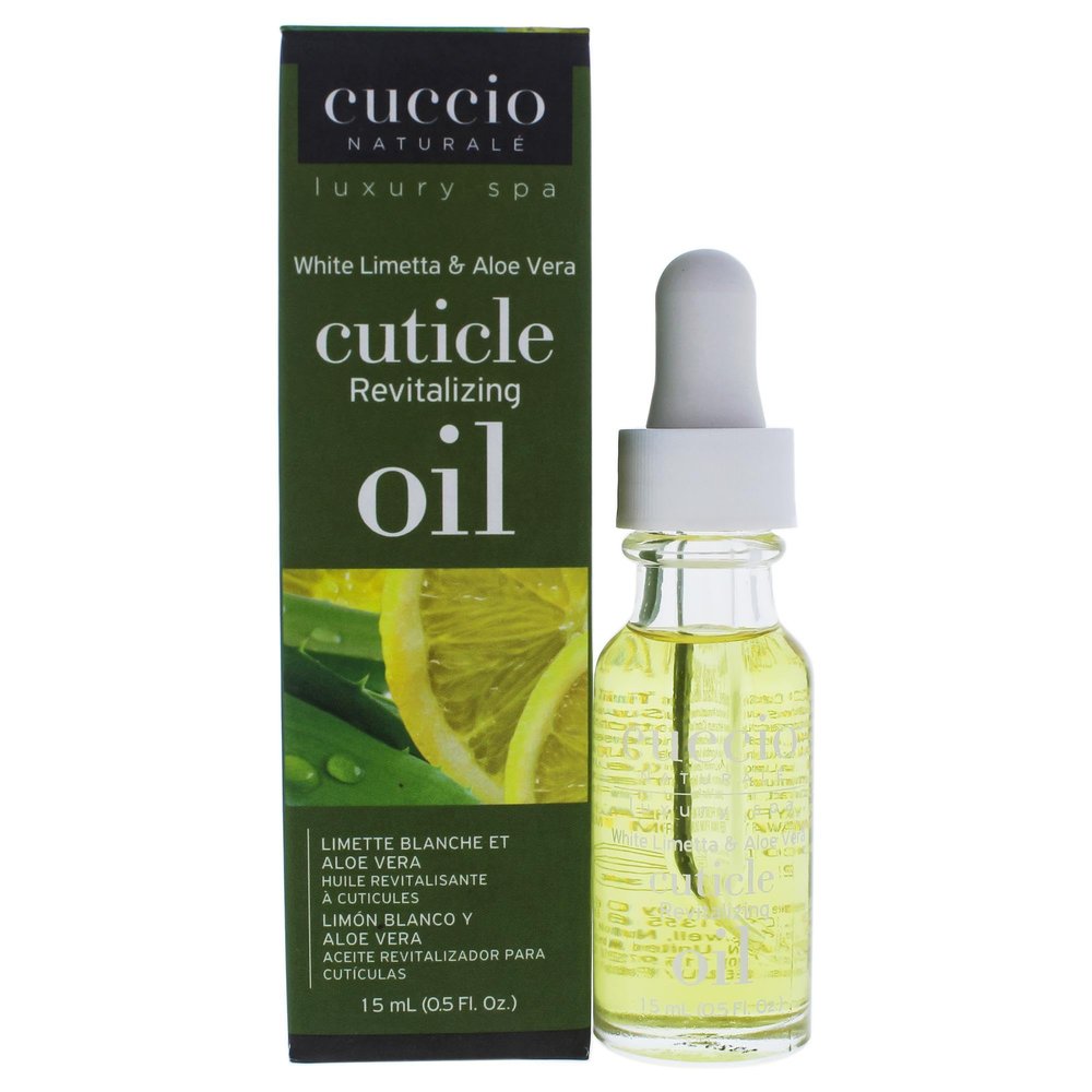 Cuccio Naturale Cuticle Revitalizing Oil - White Limetta and Aloe Vera Manicure for Unisex - 0.5 oz Oil