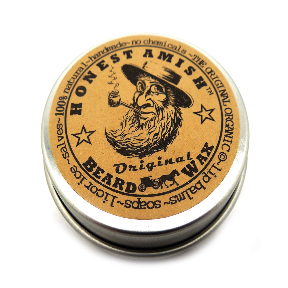 Honest Amish Original Beard Wax - All Natural and Organic- 2 ounce