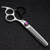 5.5 inch hair stylist barber scissors 440C hair cutting scissors+thinning scissors three fingers (Thinning Scissors) view 3