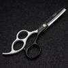 5.5 inch hair stylist barber scissors 440C hair cutting scissors+thinning scissors three fingers (Thinning Scissors) view 4