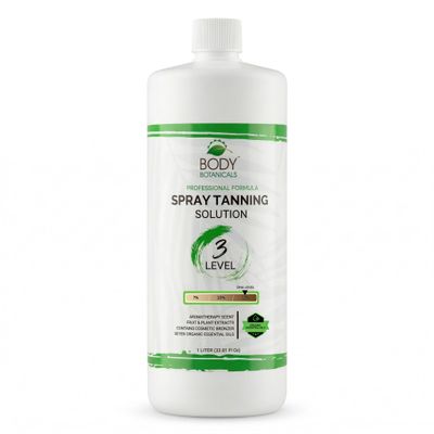 Body Botanicals Spray Tan Solution, 12% DHA, 33.8oz