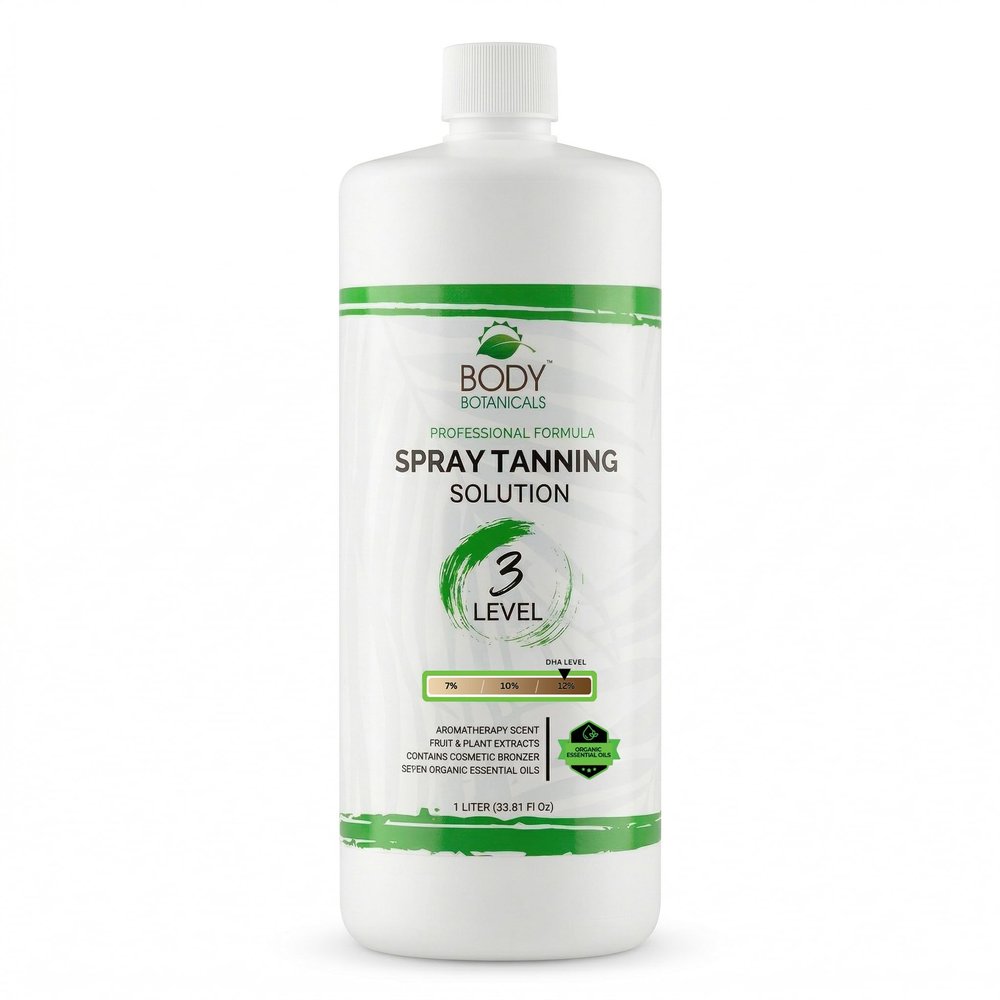 Body Botanicals Spray Tan Solution, 12% DHA, 33.8oz