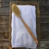 Dry Body Brush with Wet Exfoliating Glove Natural Bristle Bath Body Brush Detachable Head view 4