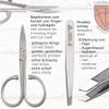 3 Swords Germany - brand quality 3 piece stainless steel INOX manicure pedicure grooming kit set for professional finger & toe nail care scissors file tweezers genuine leather case in gift box (03881) view 2