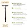 VIKINGS BLADE Double Edge Safety Razor for Men + 5 Swedish Steel Blades + Luxury Case. Classic 3-Piece. Reusable, Eco-Friendly (The Godfather) view 2