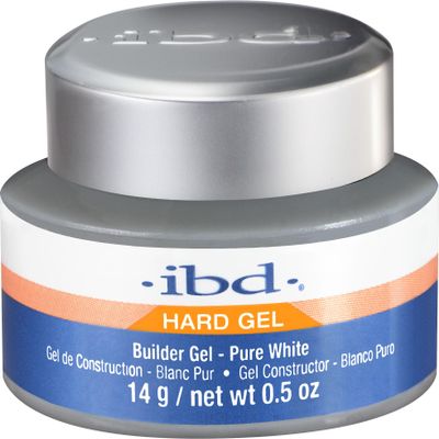 IBD UV Pure White Builder Gel, Intense White, 0.5 Ounce