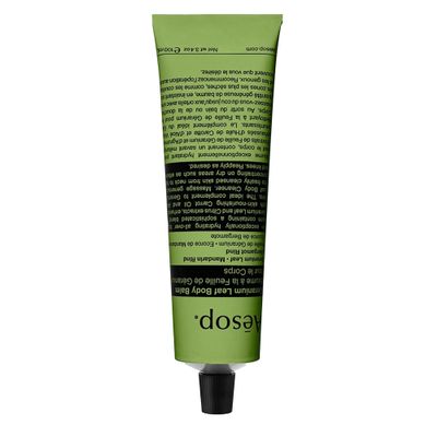Aesop Geranium Leaf Body Balm | Soothing, Balancing Hydration with Geranium Leaf, Mandarin Rind, Bergamot Rind & Nut Oils | Green Citrus Fresh Scent | 100 mL / 3.4 oz