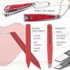 3 Swords Germany - brand quality 5 piece manicure pedicure grooming kit set for professional finger & toe nail care tweezers file clipper genuine leather case in gift box, Made by 3 Swords (03898) view 3