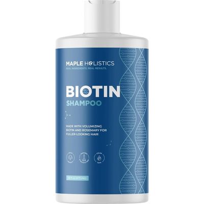 Rosemary and Biotin Shampoo for Thinning Hair - Vegan Volumizing Shampoo for Fine Hair with B Vitamins Argan Oil & Tea Tree Essential Oil - Paraben Silicone and Sulfate Free Vegan Formula (16 Fl Oz)