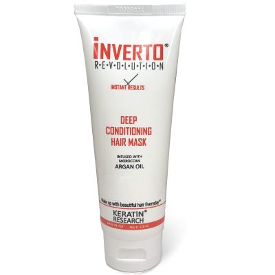 INVERTO REVOLUTION Deep Conditioning Hair Mask (120ml) Professional Grade Deep and Heavy Conditioning Hair Mask Soften Repair Damaged Dry Brittle Hair with Moroccan Argan Oil, Shea Butter & more