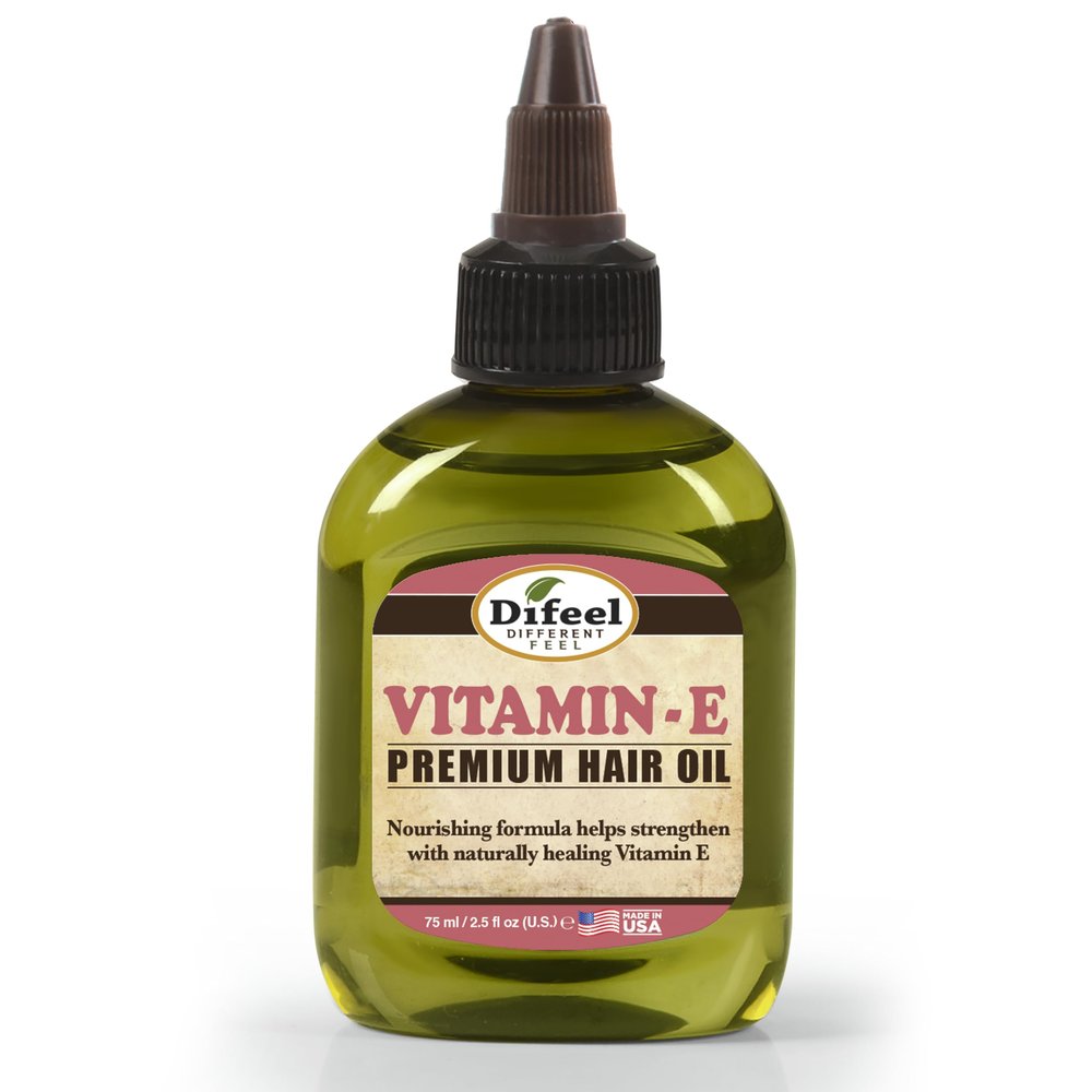 Difeel Premium Natural Hair Oil - Vitamin E Oil 2.5 ounce