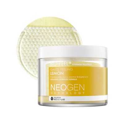 DERMALOGY by NEOGENLAB Bio-Peel Gauze Peeling Pads, Lemon, 30 Count