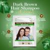 BIOGREEN ROOTS Ammonia-Free & Paraben Free Herbal Hair Shampoo - Hair Dye Shampoo for Women & Men - Natural Color & Herbal Nourishment - No Stain on Skin - Dark Brown (10 sachets x 25ml) view 2