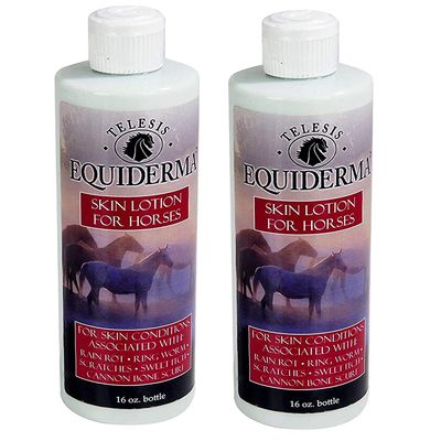 Equiderma Horse Skin Lotion for Rain Rot, Ringworm, Cannon Bone Scurf and More.