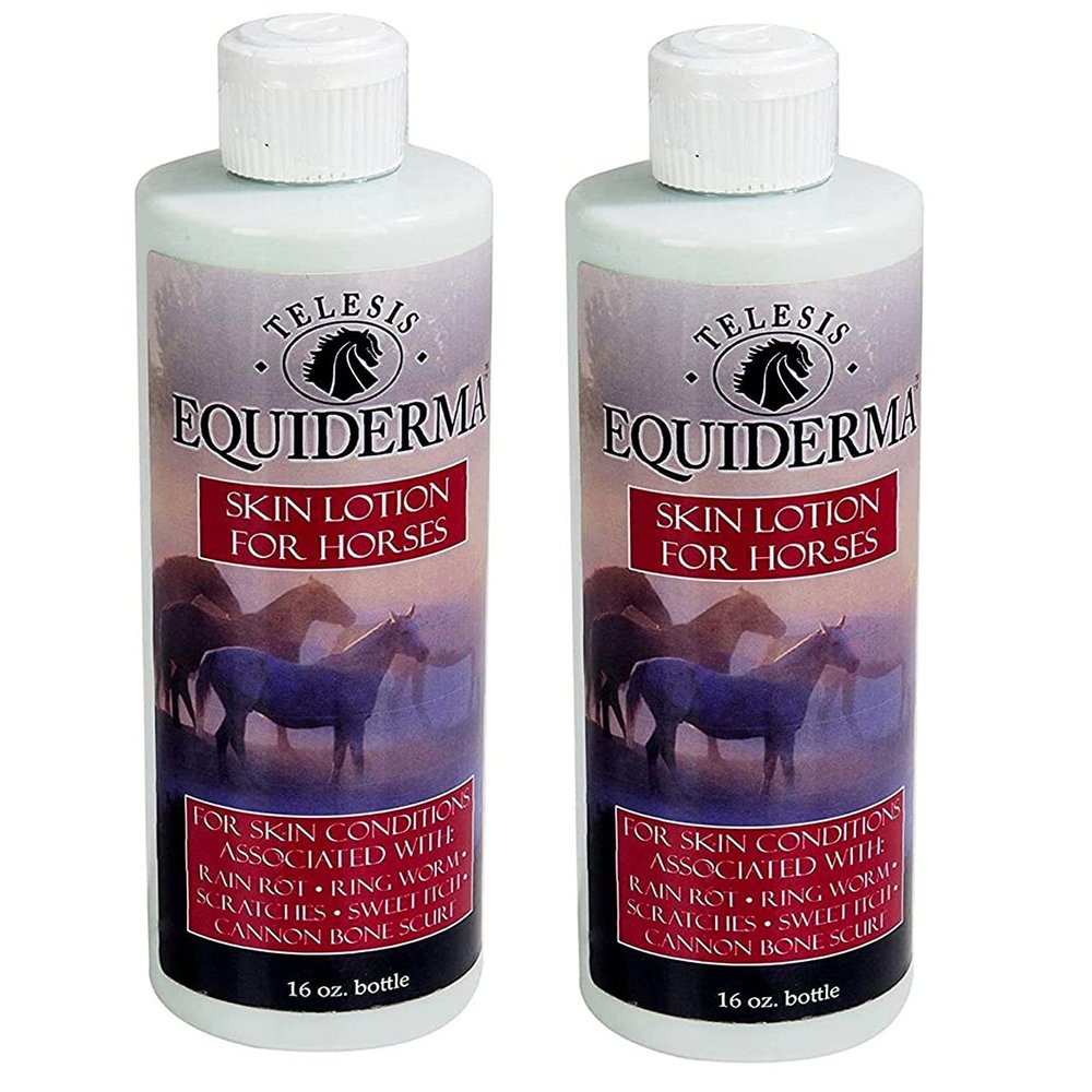 Equiderma Horse Skin Lotion for Rain Rot, Ringworm, Cannon Bone Scurf and More.