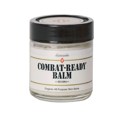 Combat Ready Skin Balm 2oz by Skincando  All Natural - Intensive Moisturizer  Skin Cream - Organic ingredients  Apricot Kernel Oil  Grapefruit Seed Extract  Black Spruce - Black Tea Moisturizer