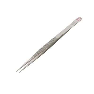 Swiss Made Titanium Tweezers with Serrated Inner Tip, INOX M, Medium Tip Designed for Jewelers