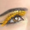 Yellow Tinsel Eyelashes - 1 Pair (1/2" x 1") - Lightweight & Easy to Apply Self-Adhesive Lashes - Perfect Costume Accessory view 3