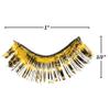 Yellow Tinsel Eyelashes - 1 Pair (1/2" x 1") - Lightweight & Easy to Apply Self-Adhesive Lashes - Perfect Costume Accessory view 4