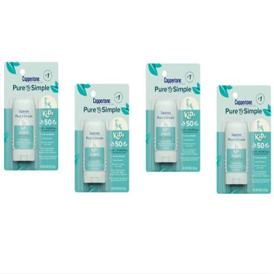 Coppertone Kids Sunscreen Stick Broad Spectrum SPF 50.46 Ounces Each (4)
