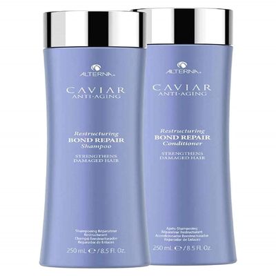 Alterna Caviar Anti-Aging Restructuring Bond Repair Shampoo/ Conditoner Set, 8.5 Fl Oz (Pack of 2)