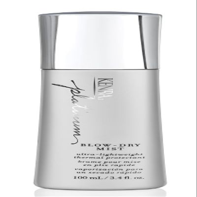 Kenra Platinum Blow-Dry Mist | Ultra-Lightweight Thermal Protectant | Detangles, Smooths, & Softens | Eliminates Frizz & Resists Humidity | Fine To Medium Hair | 3.4 fl. oz