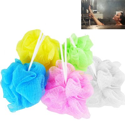 12 Bath Shower Puff Sponge Loofah Scrub Mesh Brush Ball Exfoliate Body Scrubber