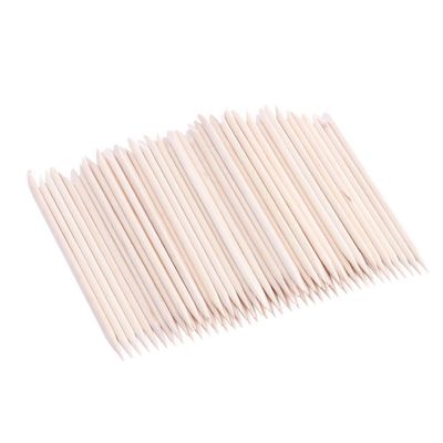 Yesker 100 Pcs Nail Art Orange Wood Stick Sticks Cuticle Pusher Remover Manicure Pedicure Tool