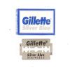 50 Silver Blue Double Edge Razor Stainless Blades Made in Russia view 3