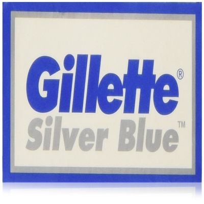 25 Silver Blue Double Edge Razor Blades Made in Russia by 7 O'clock