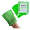 Modu Korean Exfoliating Mitts Small 6PCS (Green)  Exfoliating Gloves Body Scrubber Italy Towel Washcloth for Korean Spa at Home, Dead Skin Remover, 100% Vegan Viscose view 1