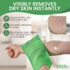 Modu Korean Exfoliating Mitts Small 6PCS (Green)  Exfoliating Gloves Body Scrubber Italy Towel Washcloth for Korean Spa at Home, Dead Skin Remover, 100% Vegan Viscose view 3