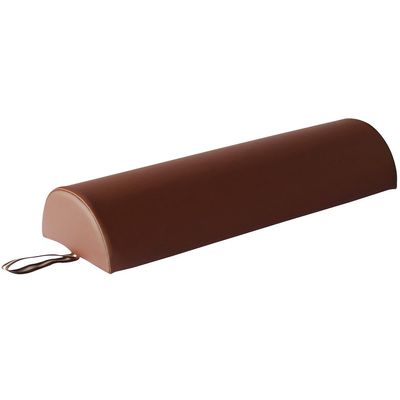 9" Diameter Deluxe Oversized Massage Table 25" Half Bolster - Firm Support Large Half Cylindrical Pillow Support for Knees, Neck, Legs and More (Espresso Brown)