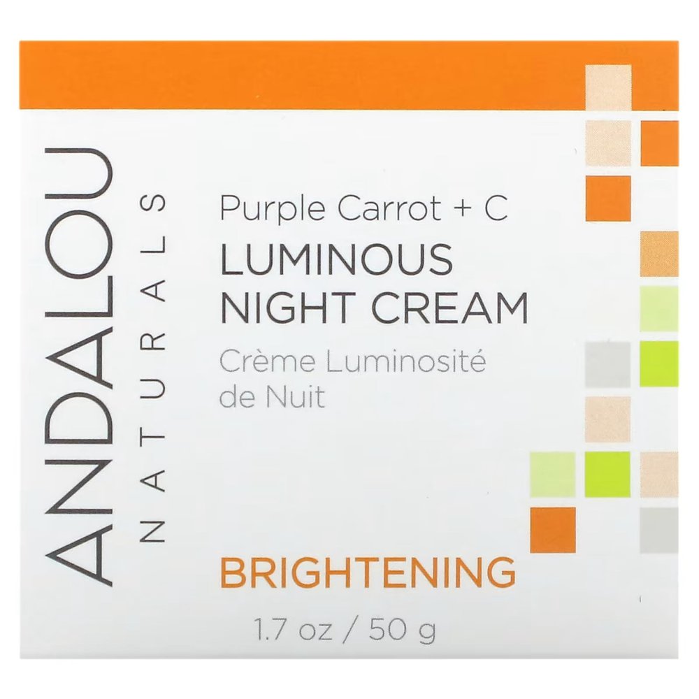 Andalou Naturals Night Cream Prpl Crrt+C 1.7 Oz