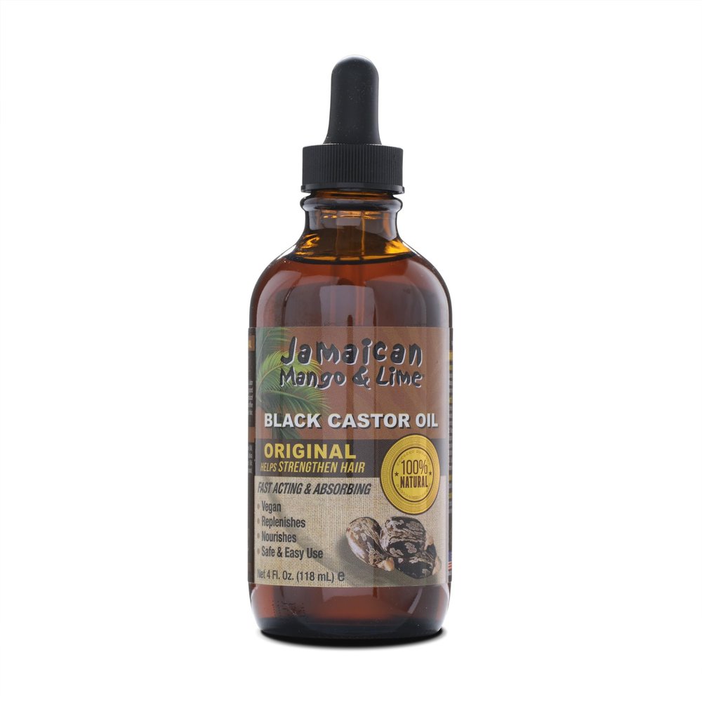 Jamaican Mango & Lime Black Castor Oil Hair & Scalp Oil for Locs, Braids, Twists & Natural Hair Strengthens, Moisturizes & Promotes Hair Growth (4oz (Pack of 1), Original)