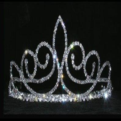 #15465 - Fleur De Swirl Tiara - 2"