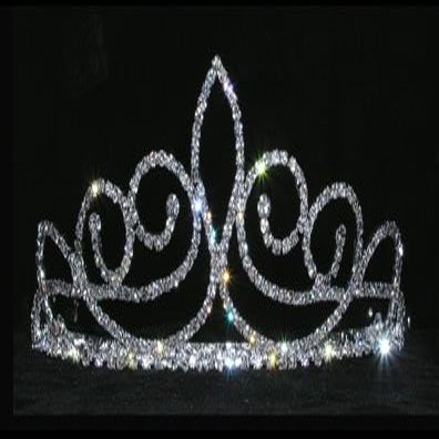 #15465 - Fleur De Swirl Tiara - 2"