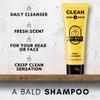 Bee Bald CLEAN Daily Head & Face Cleanser, Refreshes and Thoroughly Washes, Premium Bald Head Care for Men and Women, 4 fl Oz view 3