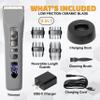 Brio Beardscape V1 Beard Trimmer for Men Professional with Low Friction Ceramic Blade, Cordless Professional Hair Trimmer for Barbers with 4 Hrs of Long Battery Timing, Ideal for Beard & Body (Gray) view 2
