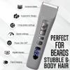 Brio Beardscape V1 Beard Trimmer for Men Professional with Low Friction Ceramic Blade, Cordless Professional Hair Trimmer for Barbers with 4 Hrs of Long Battery Timing, Ideal for Beard & Body (Gray) view 4