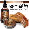 Beard Grooming for Men Care - Beard Brush, Beard Comb, Unscented Beard Oil Leave-in Conditioner, Mustache & Beard Balm Butter Wax, Shaping & Growth Gift Set view 3