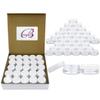 (100 Pieces Jars + Lid) Beauticom 3G/3ML Round Clear Jars with White Screw Cap Lids for Scrubs, Oils, Toner, Salves, Creams, Lotions, Makeup Samples, Lip Balms - BPA Free view 1