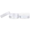 (100 Pieces Jars + Lid) Beauticom 3G/3ML Round Clear Jars with White Screw Cap Lids for Scrubs, Oils, Toner, Salves, Creams, Lotions, Makeup Samples, Lip Balms - BPA Free view 4